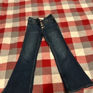 Abercrombie and fitch kids high rise flare